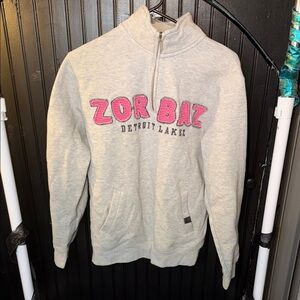 Women's Gray Zip-Up Jacket